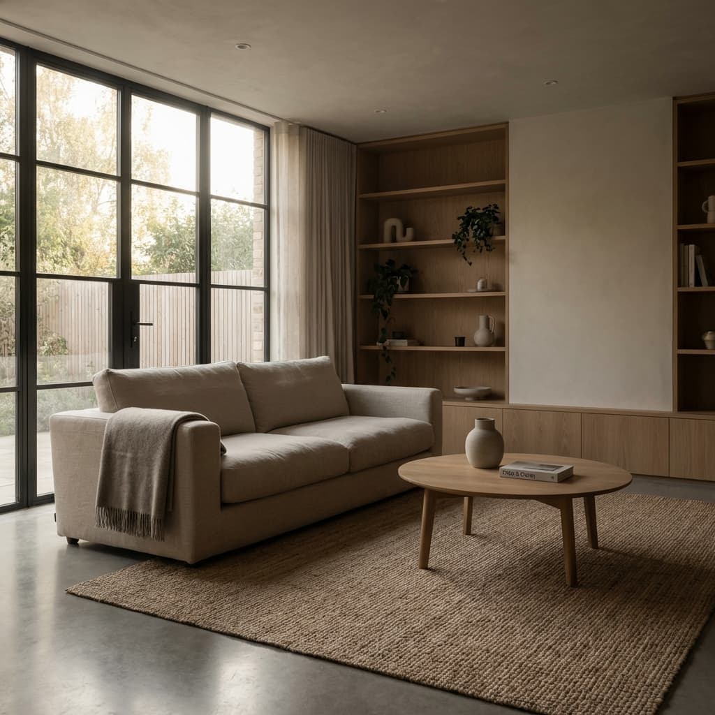 Background of a calm, professional UK home